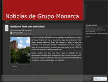 Tablet Screenshot of grupomonarca.wordpress.com