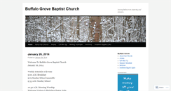 Desktop Screenshot of buffalogrovebaptist.wordpress.com