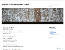 Tablet Screenshot of buffalogrovebaptist.wordpress.com