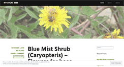 Desktop Screenshot of mylocalbees.wordpress.com