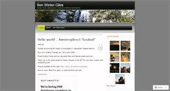 Desktop Screenshot of benwintergiles.wordpress.com