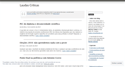 Desktop Screenshot of laudascriticas.wordpress.com