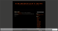 Desktop Screenshot of jarabedepalo.wordpress.com
