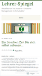 Mobile Screenshot of lehrerspiegel.wordpress.com
