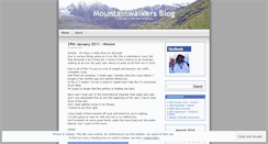 Desktop Screenshot of mountainwalkers.wordpress.com