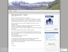 Tablet Screenshot of mountainwalkers.wordpress.com