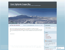 Tablet Screenshot of greenhighlander.wordpress.com