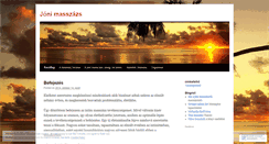 Desktop Screenshot of jonimasszazs.wordpress.com