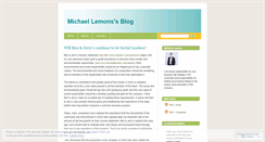 Desktop Screenshot of michaellemons.wordpress.com