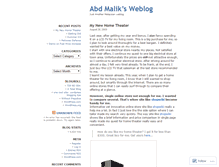 Tablet Screenshot of abdmalik.wordpress.com