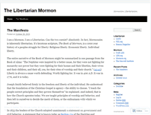 Tablet Screenshot of libertarianmormon.wordpress.com