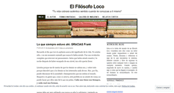 Desktop Screenshot of elfilosofoloco.wordpress.com