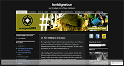 Desktop Screenshot of hortdignebcn.wordpress.com