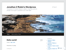 Tablet Screenshot of jonathanzrubin.wordpress.com