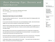 Tablet Screenshot of deerhuntingtips.wordpress.com