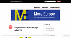 Desktop Screenshot of moreeurope.wordpress.com