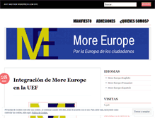 Tablet Screenshot of moreeurope.wordpress.com