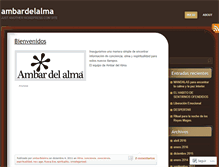 Tablet Screenshot of ambardelalma.wordpress.com