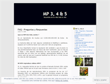 Tablet Screenshot of mp345.wordpress.com