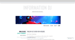 Desktop Screenshot of informationdj.wordpress.com