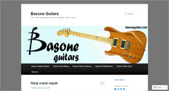 Desktop Screenshot of basoneguitars.wordpress.com