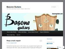 Tablet Screenshot of basoneguitars.wordpress.com