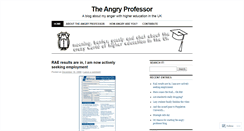 Desktop Screenshot of angryprofessor.wordpress.com