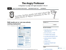Tablet Screenshot of angryprofessor.wordpress.com