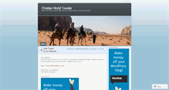 Desktop Screenshot of christianworldtraveler.wordpress.com