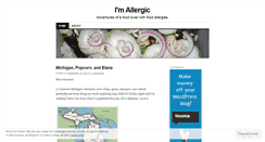 Desktop Screenshot of imallergic.wordpress.com