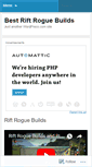 Mobile Screenshot of bestroguebuilds.wordpress.com