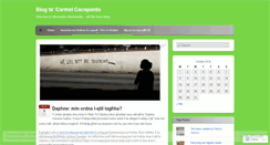 Desktop Screenshot of carmelcacopardo.wordpress.com