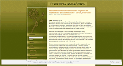 Desktop Screenshot of florestaamazonica.wordpress.com