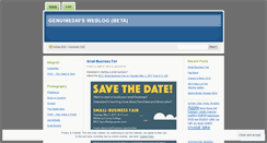 Desktop Screenshot of genuine240.wordpress.com