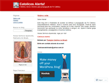 Tablet Screenshot of catolicosalerta.wordpress.com