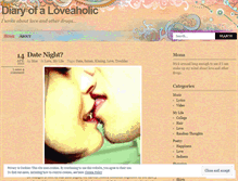 Tablet Screenshot of diaryofaloveaholic.wordpress.com