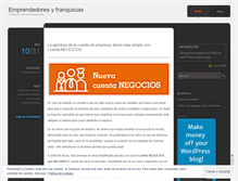 Tablet Screenshot of emprendedoresyfranquicias.wordpress.com