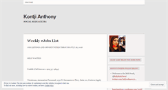 Desktop Screenshot of kontjianthony.wordpress.com
