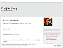 Tablet Screenshot of kontjianthony.wordpress.com