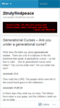 Mobile Screenshot of 2trulyfindpeace.wordpress.com