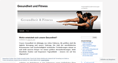 Desktop Screenshot of gesundheitundfitness.wordpress.com