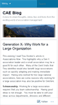Mobile Screenshot of caeblog.wordpress.com