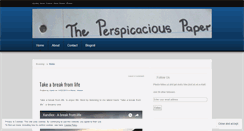 Desktop Screenshot of perspicaciouspaper.wordpress.com