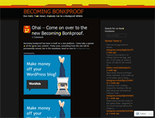 Tablet Screenshot of bonkproof.wordpress.com