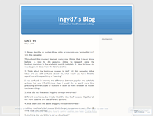 Tablet Screenshot of ingy87.wordpress.com