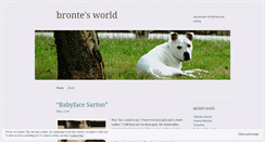 Desktop Screenshot of brontesworld.wordpress.com