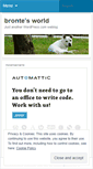 Mobile Screenshot of brontesworld.wordpress.com