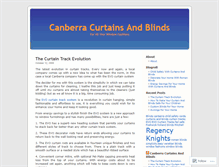 Tablet Screenshot of canberracurtainsandblinds.wordpress.com