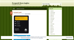 Desktop Screenshot of ecoparkliceo.wordpress.com