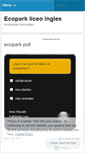 Mobile Screenshot of ecoparkliceo.wordpress.com